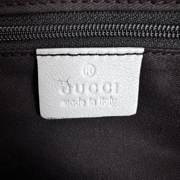 Gucci Brown GG Canvas Sukey Shoulder Bag White Beige - Picture 9 of 9